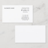 Elegant Smart Design Minimalistics Modern Trendy Visitekaartje (Voorkant / Achterkant)