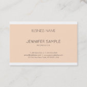 Elegant Smart Graphic Design Modern Plain Trendy Visitekaartje (Voorkant)