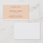 Elegant Smart Graphic Design Modern Plain Trendy Visitekaartje (Voorkant / Achterkant)