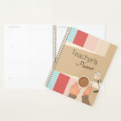 Elegant Smart Modern Patroon Leerleraar Planner (Display)