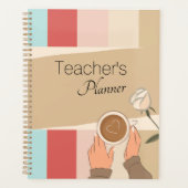 Elegant Smart Modern Patroon Leerleraar Planner (Voorkant)