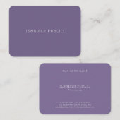 Elegant Smart Plain Modern Professional Trendy Visitekaartje (Voorkant / Achterkant)