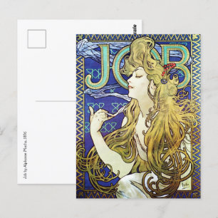 Elegant Smoke, Job beroemd gemaakt door Alphonse M Briefkaart