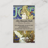 Elegant Smoke, Job beroemd gemaakt door Alphonse M Visitekaartje (Achterkant)