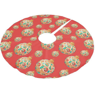 Elegant Sneeuw vrolijk Kerst Ornament Patroon Kerstboom Rok