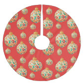 Elegant Sneeuw vrolijk Kerst Ornament Patroon Kerstboom Rok (Voorkant)