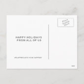 Elegant Sneeuwscene Business Holiday Card Feestdagenkaart (Achterkant)