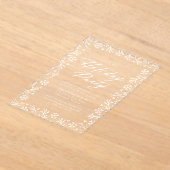 Elegant sneeuwvlok feestje acryl uitnodigingen (Laagn)