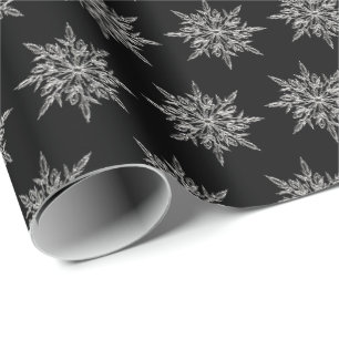 Elegant Sneeuwvlok Ijs Kristal Kerst Inpakpapier
