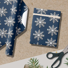 Elegant sneeuwvlok inpakpapier