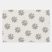 Elegant sneeuwvlok inpakpapier vel (Voorkant 2)