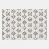 Elegant sneeuwvlok inpakpapier vel (Voorkant)