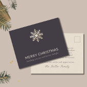 Elegant Sneeuwvlok Kerst Briefkaart