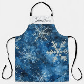 Elegant sneeuwvlok kerst Schort (Voorkant)