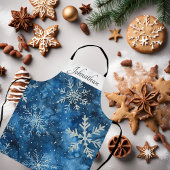 Elegant sneeuwvlok kerst Schort