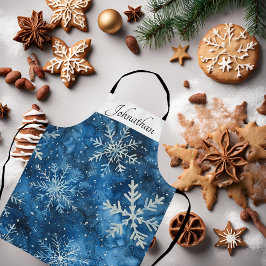 Elegant sneeuwvlok kerst Schort