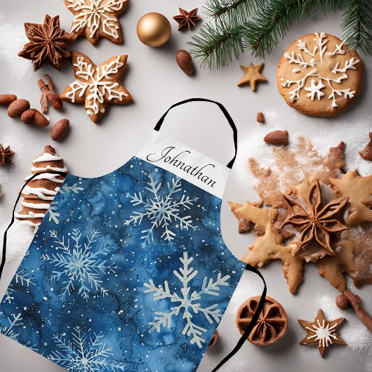 Elegant sneeuwvlok kerst Schort