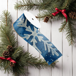 Elegant sneeuwvlok kerstlint satijnen lint