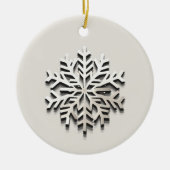 Elegant sneeuwvlok Logo Ornament (Voorkant)