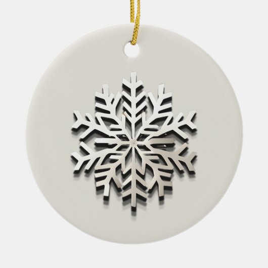 Elegant sneeuwvlok Logo Ornament (Voorkant)
