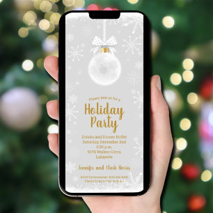 Elegant Sneeuwvlok Ornament Kerst Kaart