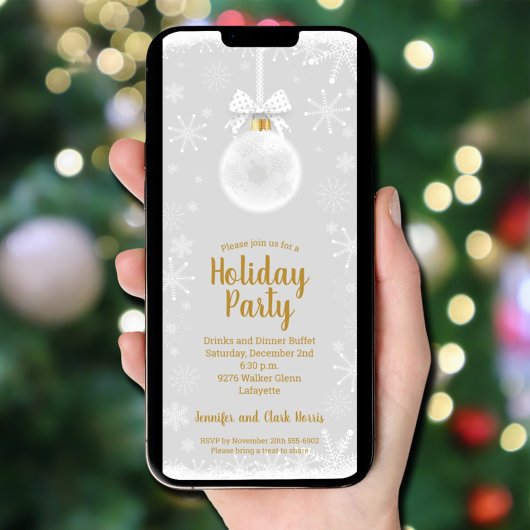 Elegant Sneeuwvlok Ornament Kerst Kaart