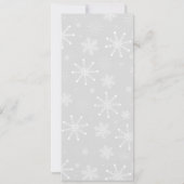 Elegant Sneeuwvlok Ornament Kerst Kaart (Achterkant)