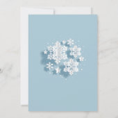 Elegant sneeuwvlok Vakantie KERSTFEEST Kaart (Achterkant)