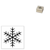 Elegant sneeuwvlok winterseizoen rubberstempel (Gestempeld)