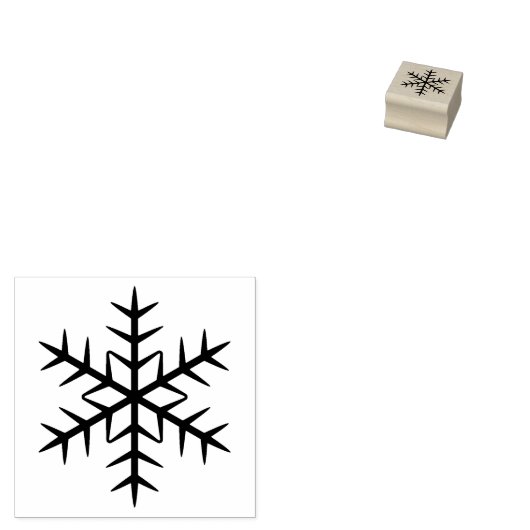 Elegant sneeuwvlok winterseizoen rubberstempel (Gestempeld)