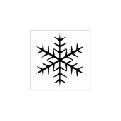 Elegant sneeuwvlok winterseizoen rubberstempel (Afrduk)