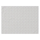 Elegant sneeuwvlokken wit en rood op grijs tafelkleed (Voorkant (Horizontaal))