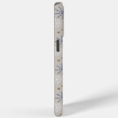 Elegant Sneeuwvlokpatroon Beige Case-Mate iPhone Case (Achterkant / Rechts)