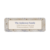 Elegant Sneeuwvlokpatroon Beige