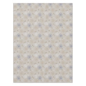 Elegant Sneeuwvlokpatroon Beige Tafelkleed (Voorkant)