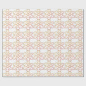 Elegant sneeuwvlokpatroon cadeaupapier (Vlak)