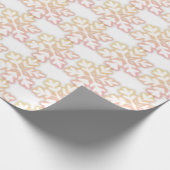 Elegant sneeuwvlokpatroon cadeaupapier (Hoek)