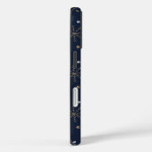 Elegant sneeuwvlokpatroon donkerblauw Case-Mate iPhone case (Achterkant / Rechts)