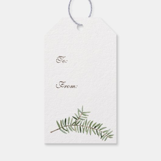 Elegant sneeuwWereldbol met kaarsen en pijnlijk ho Cadeaulabel (Achterkant)