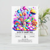 Elegant Snoep Boho Verjaardag Kaart (Staand voorkant)