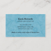 Elegant Snoep en dessert Buffet Visitekaartje (Achterkant)