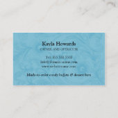 Elegant Snoep en dessert Buffet Visitekaartje (Achterkant)