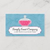 Elegant Snoep en dessert Buffet Visitekaartje (Voorkant)