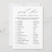 Elegant Snoep Match Vrijgezellenfeest Game Kaart (Voorkant)