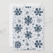 Elegant Snow in Love Winter Vrijgezellenfeest Kaart (Achterkant)