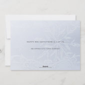 Elegant Snow Scene Red Ornament Company Feestdagenkaart (Achterkant)