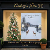 Elegant Snow Serene Scene  Design Kaart