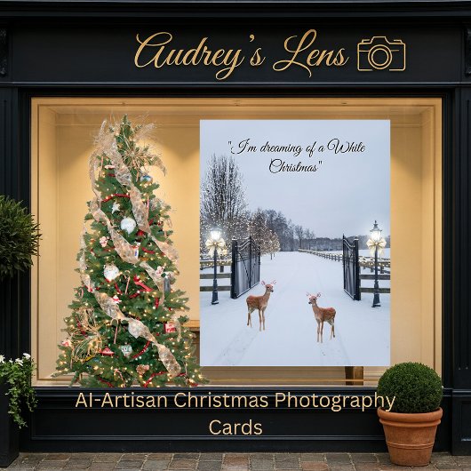 Elegant Snow Serene Scene  Design Kaart