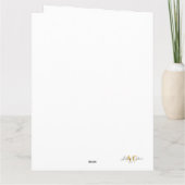 Elegant Snow Serene Scene Design Kaart (Achterkant)