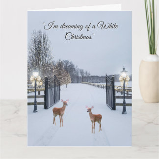 Elegant Snow Serene Scene  Design Kaart